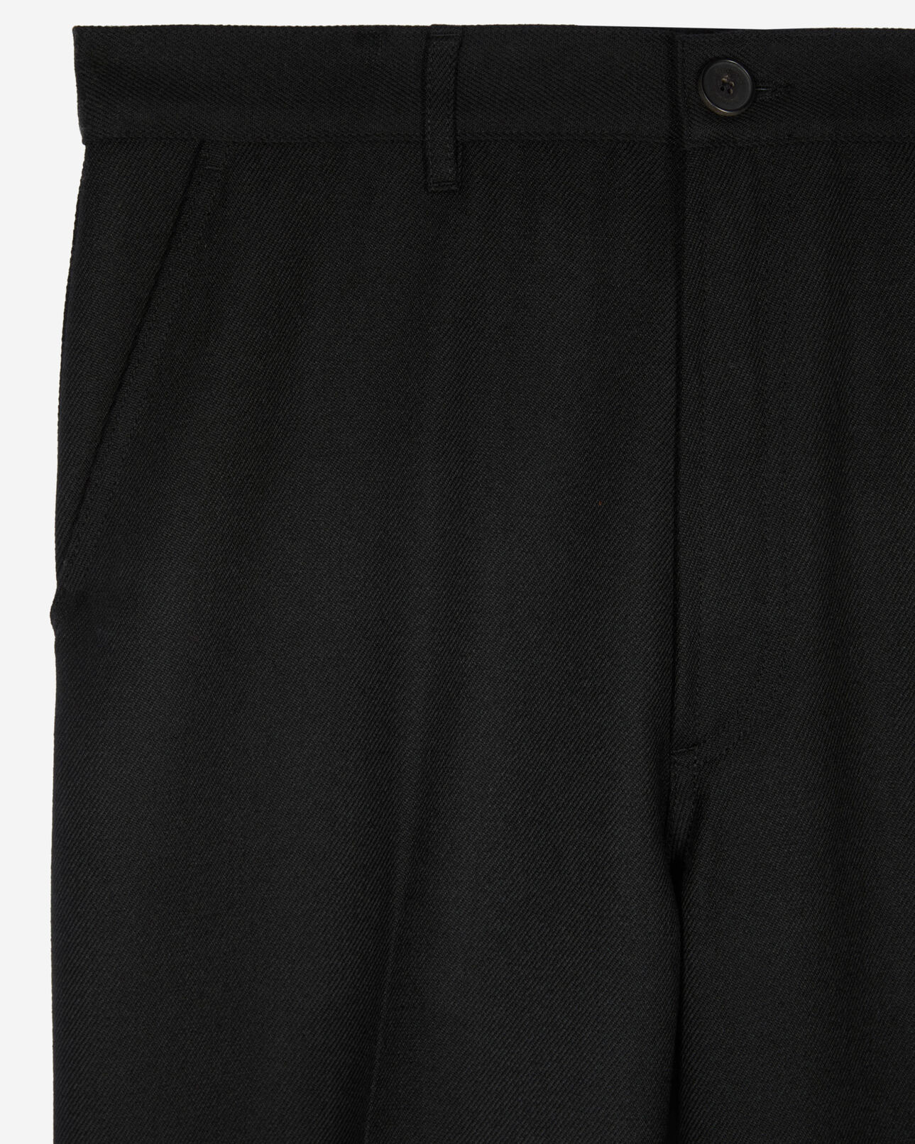 The Kooples MEN BLACK black wool trousers