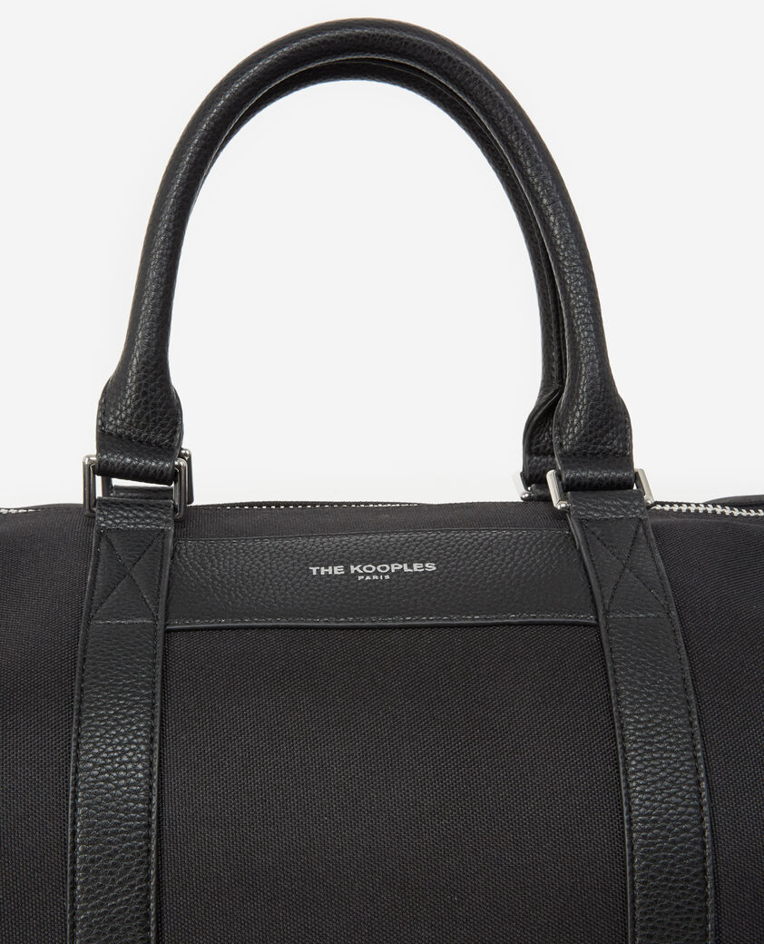 The Kooples MEN BLACK black weekend bag with removable chain
