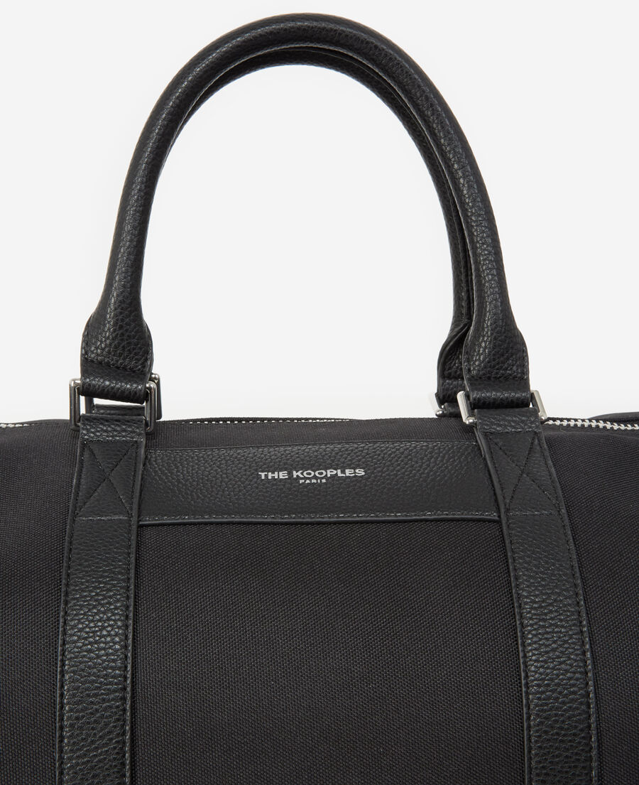 The Kooples MEN BLACK black weekend bag with removable chain