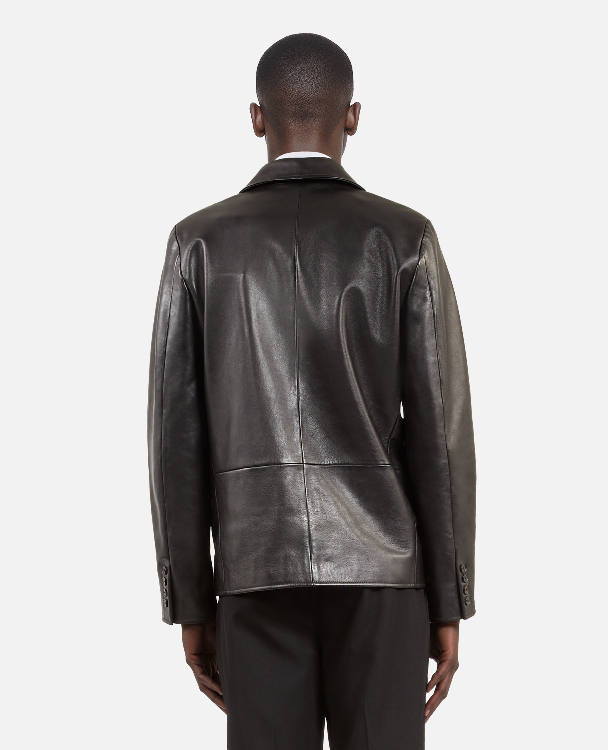 Chaqueta piel negra, BLACK, hi-res image number null