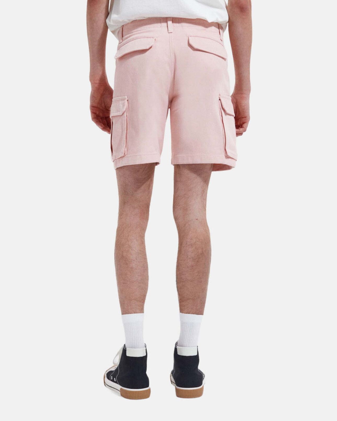The Kooples HOMME LIGHT PINK short rose coton biologique à poches cargo