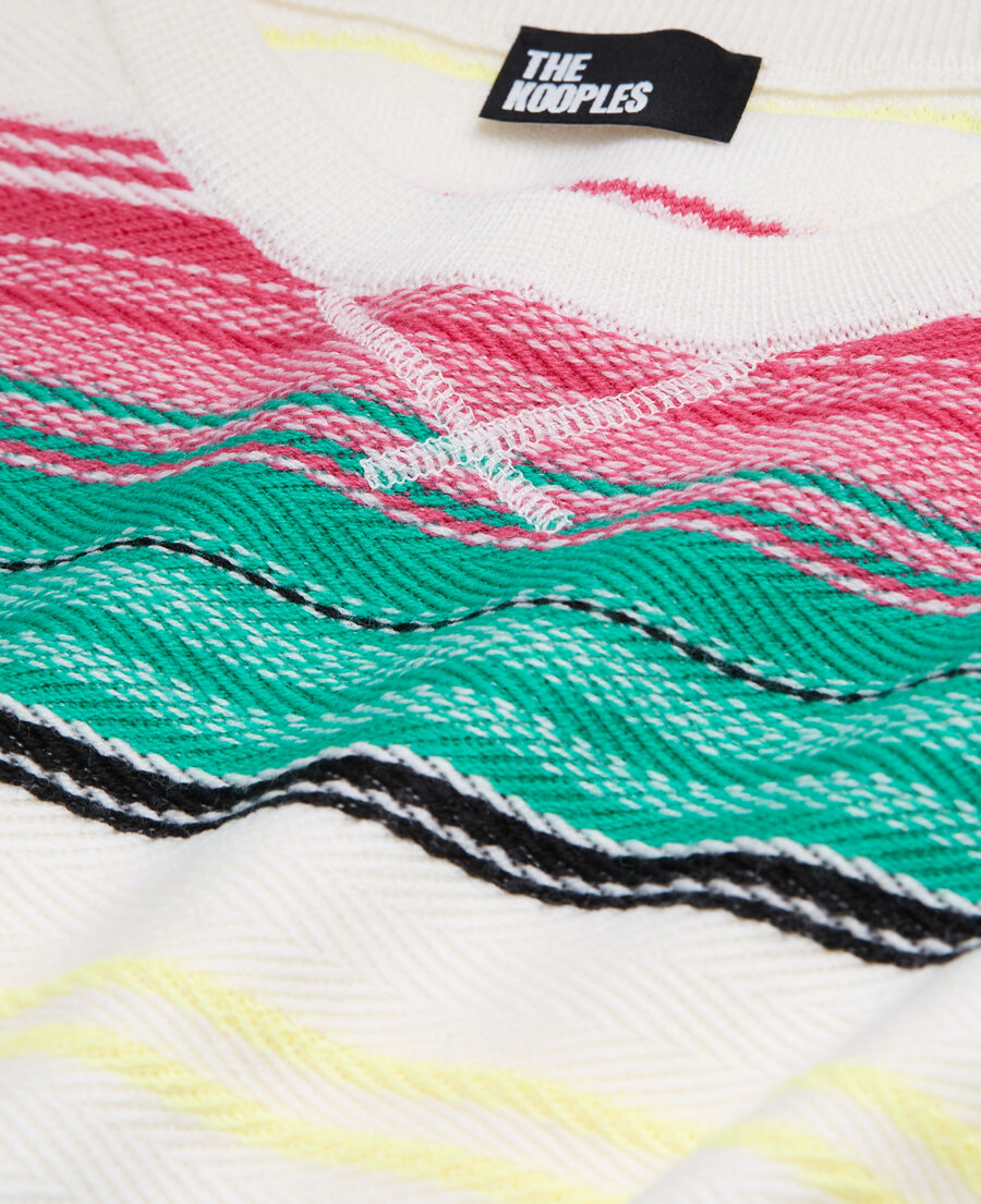 wool printed sweater