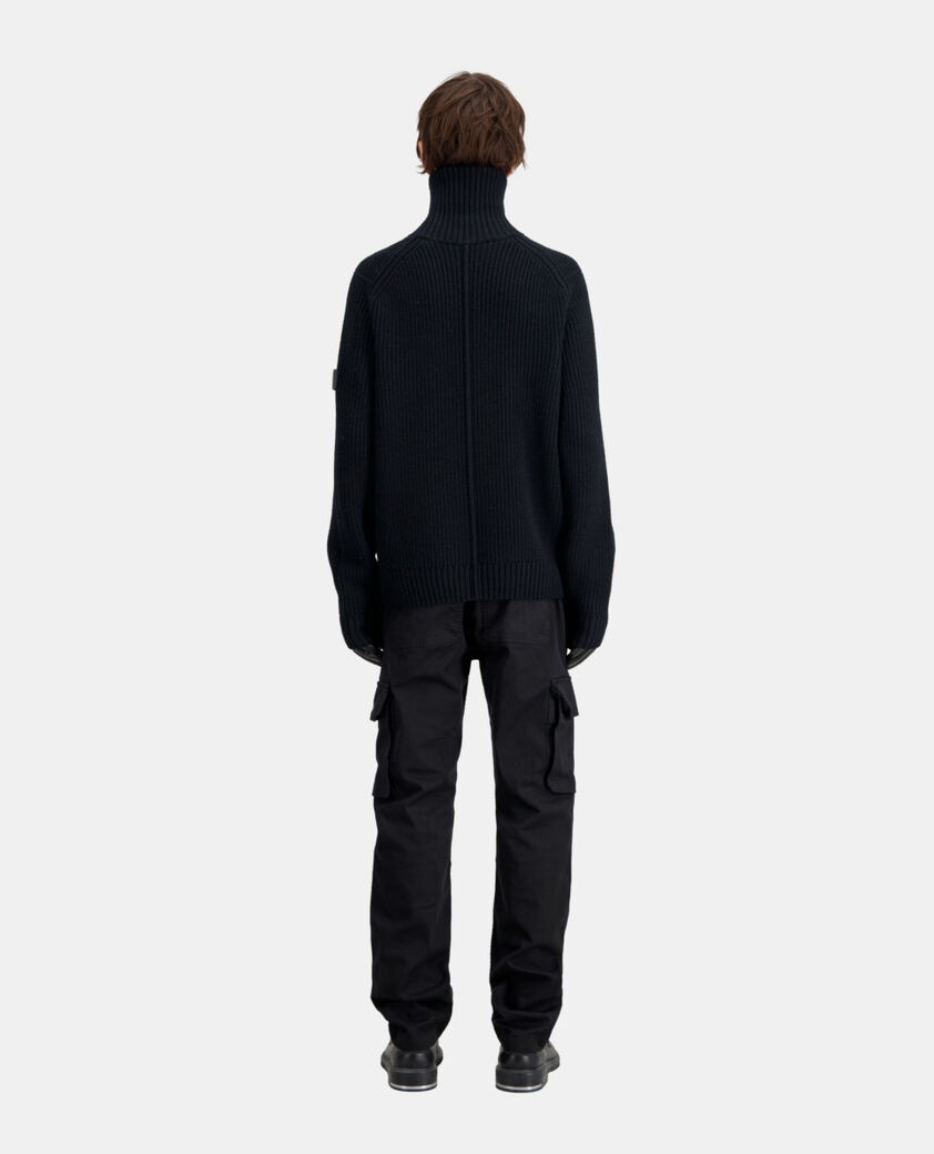 The Kooples HERREN BLACK schwarzer pullover aus wolle