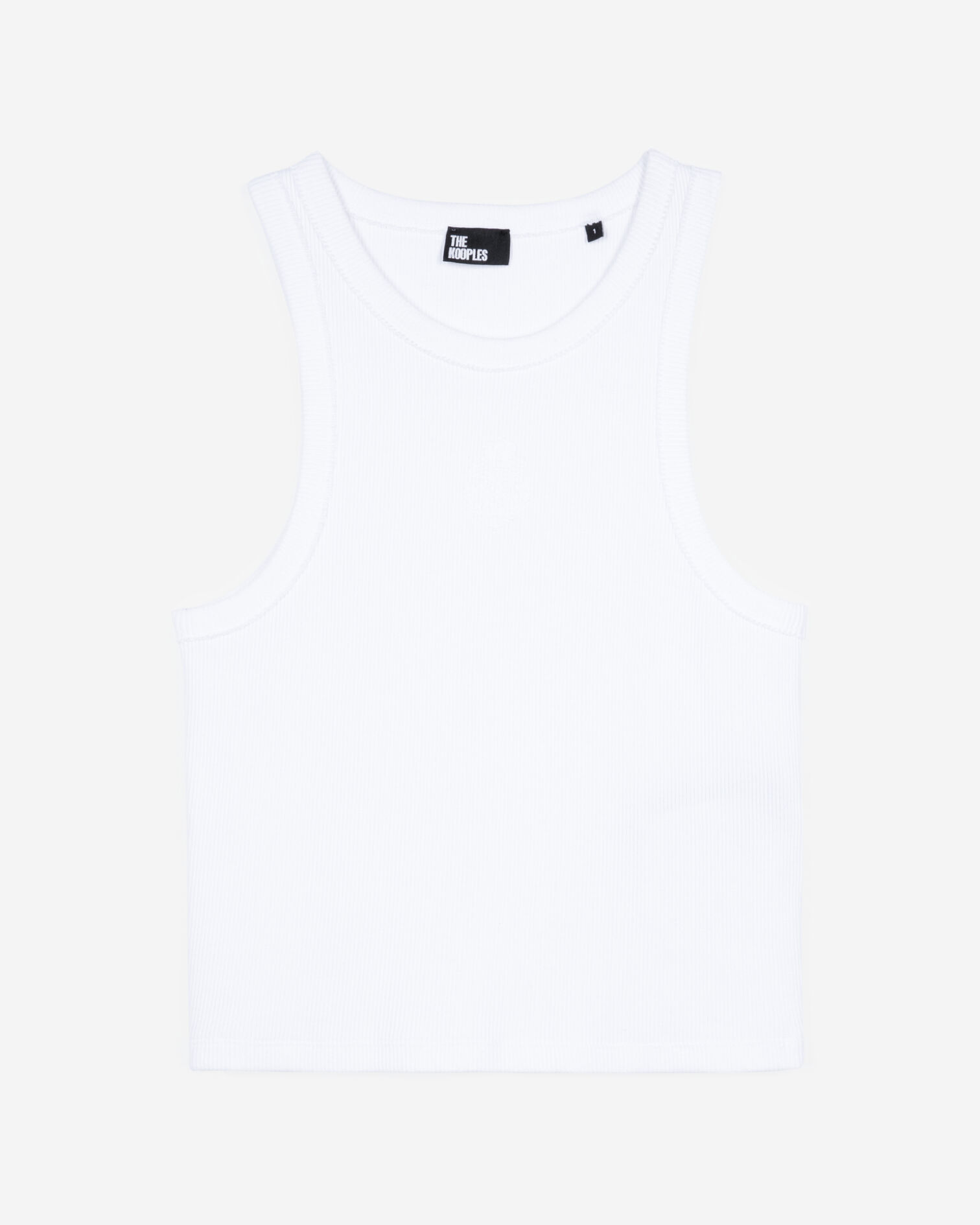 Tanktop mit weißem Wappen, WHITE, hi-res image number null