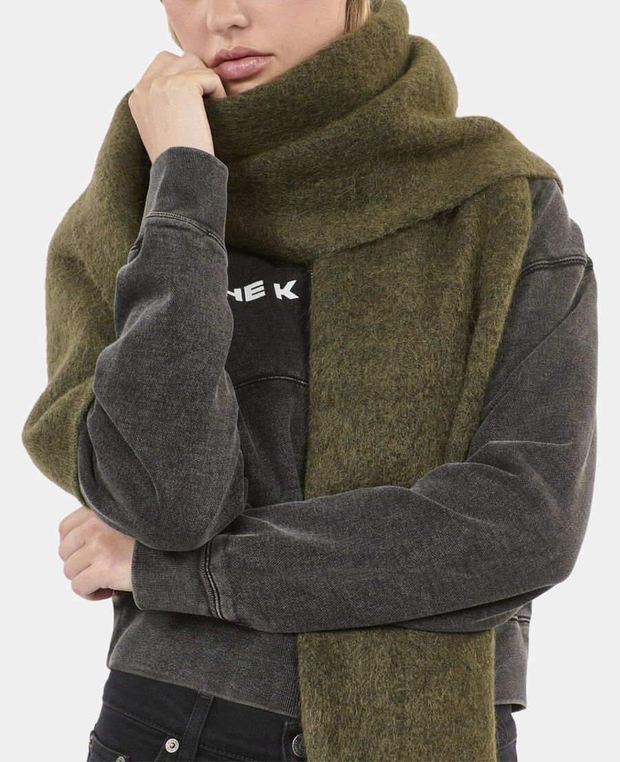 The Kooples M OLIVE NIGHT khaki mohair scarf