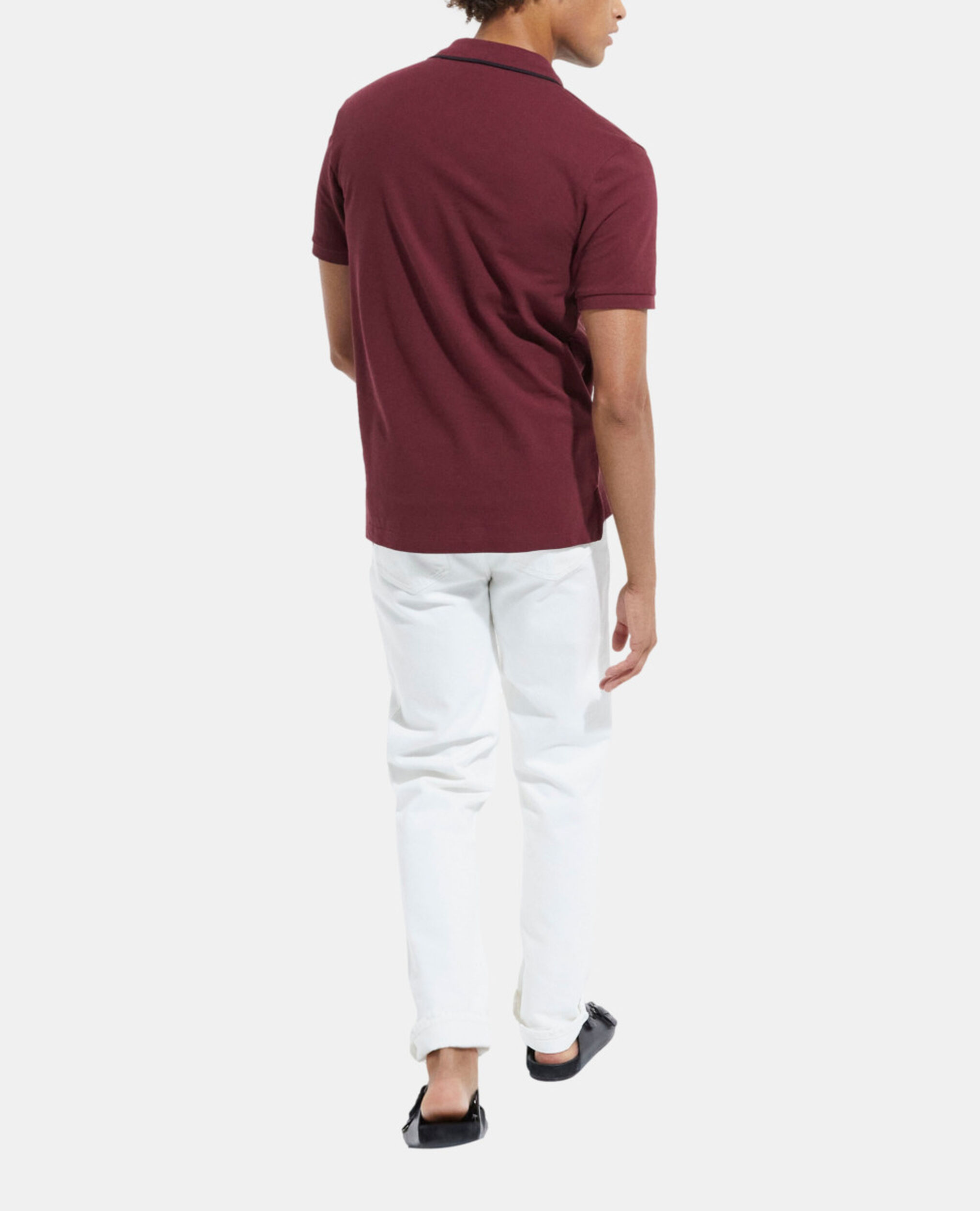 Bordeauxrotes klassisches Poloshirt, BURGUNDY, hi-res image number null