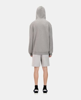 The Kooples MEN ARDOISE grey hoodie with glendale serigraphy