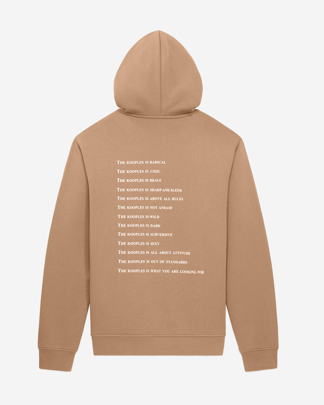 The Kooples MEN BROWN-BEIGE camel what is hoodie