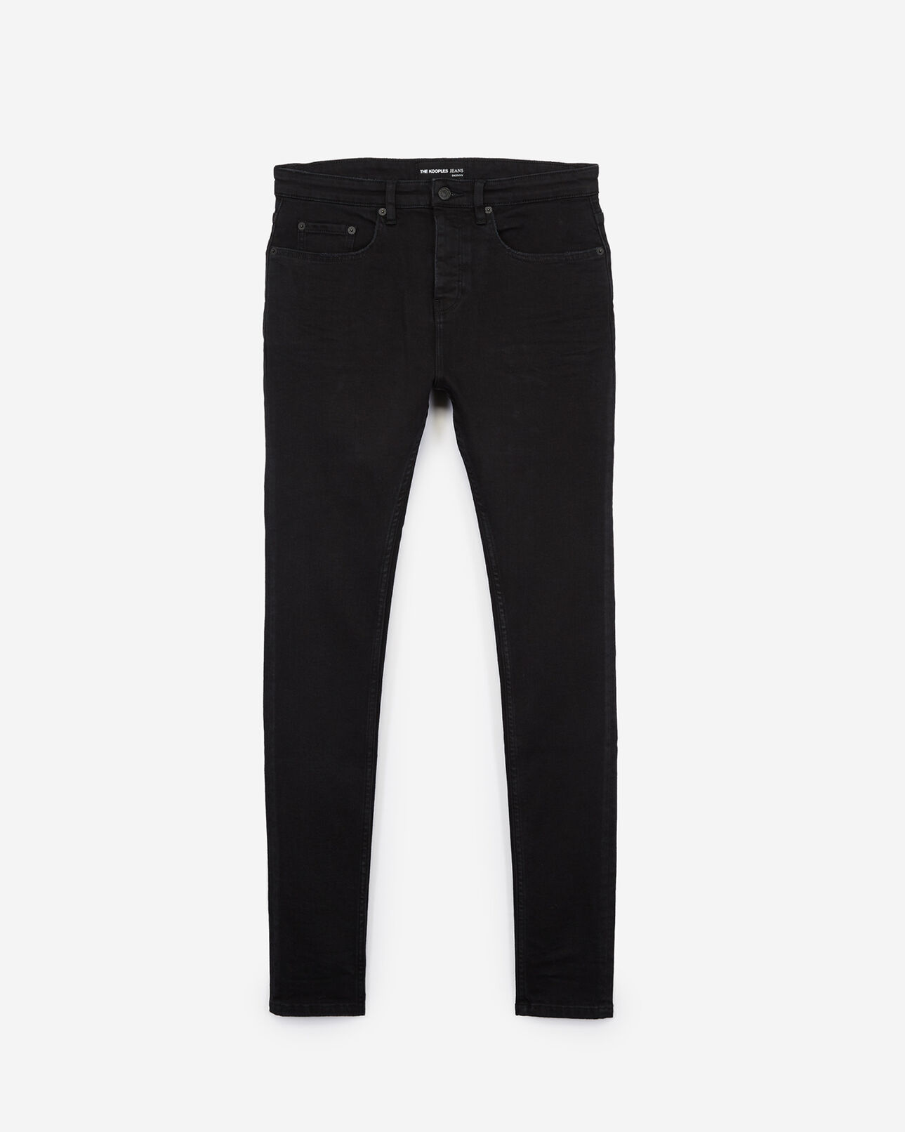 The Kooples HOMME BLACK WASHED jean skinny noir
