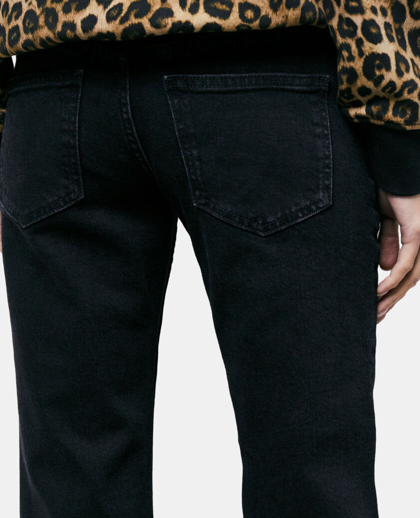 The Kooples FEMME BLACK WASHED jean bootcut noir