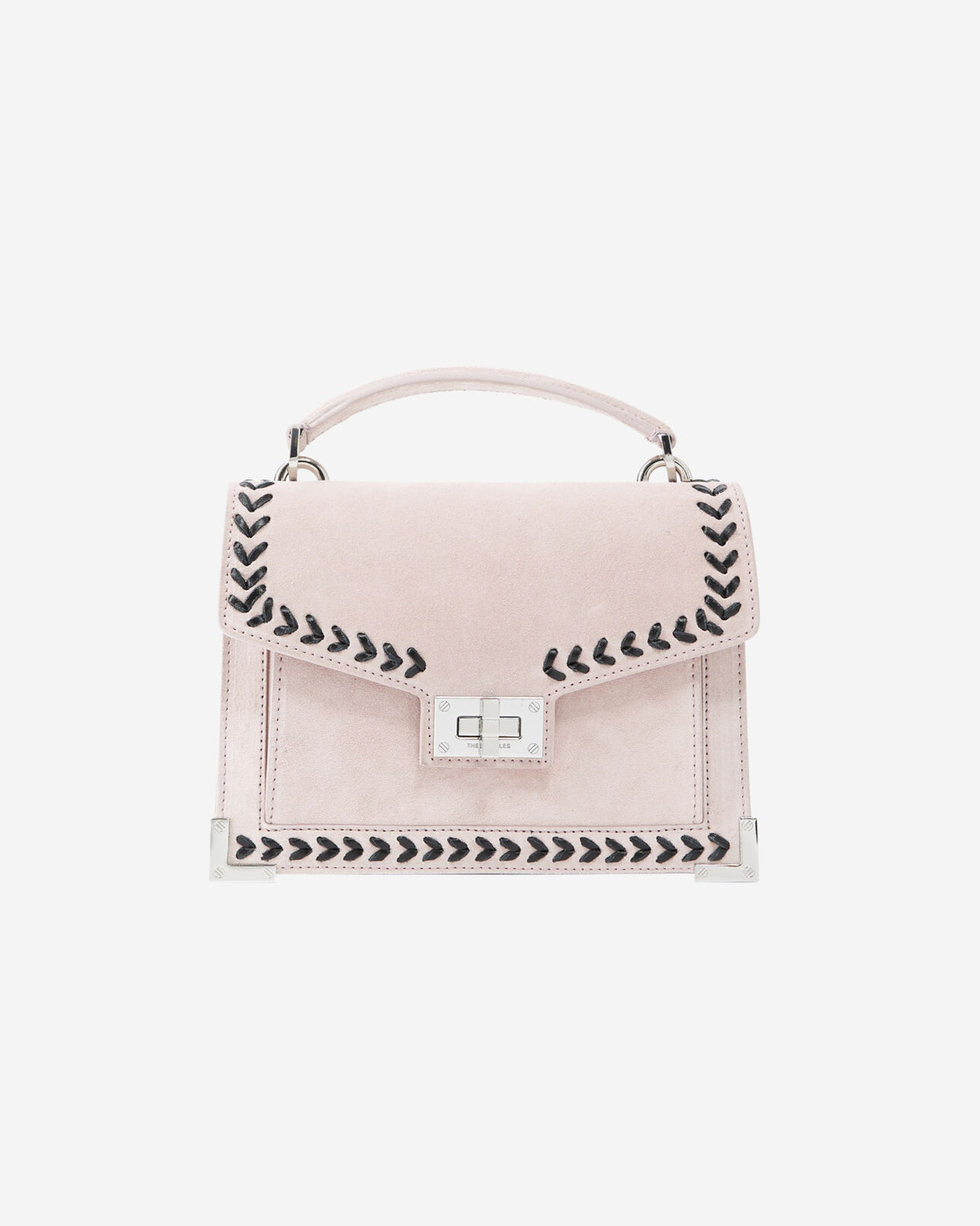 The Kooples WOMEN LIGHT PINK small emily bag in pink leather