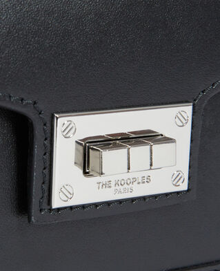 The Kooples DAMEN BLACK STONE schwarze kleine handtasche emily