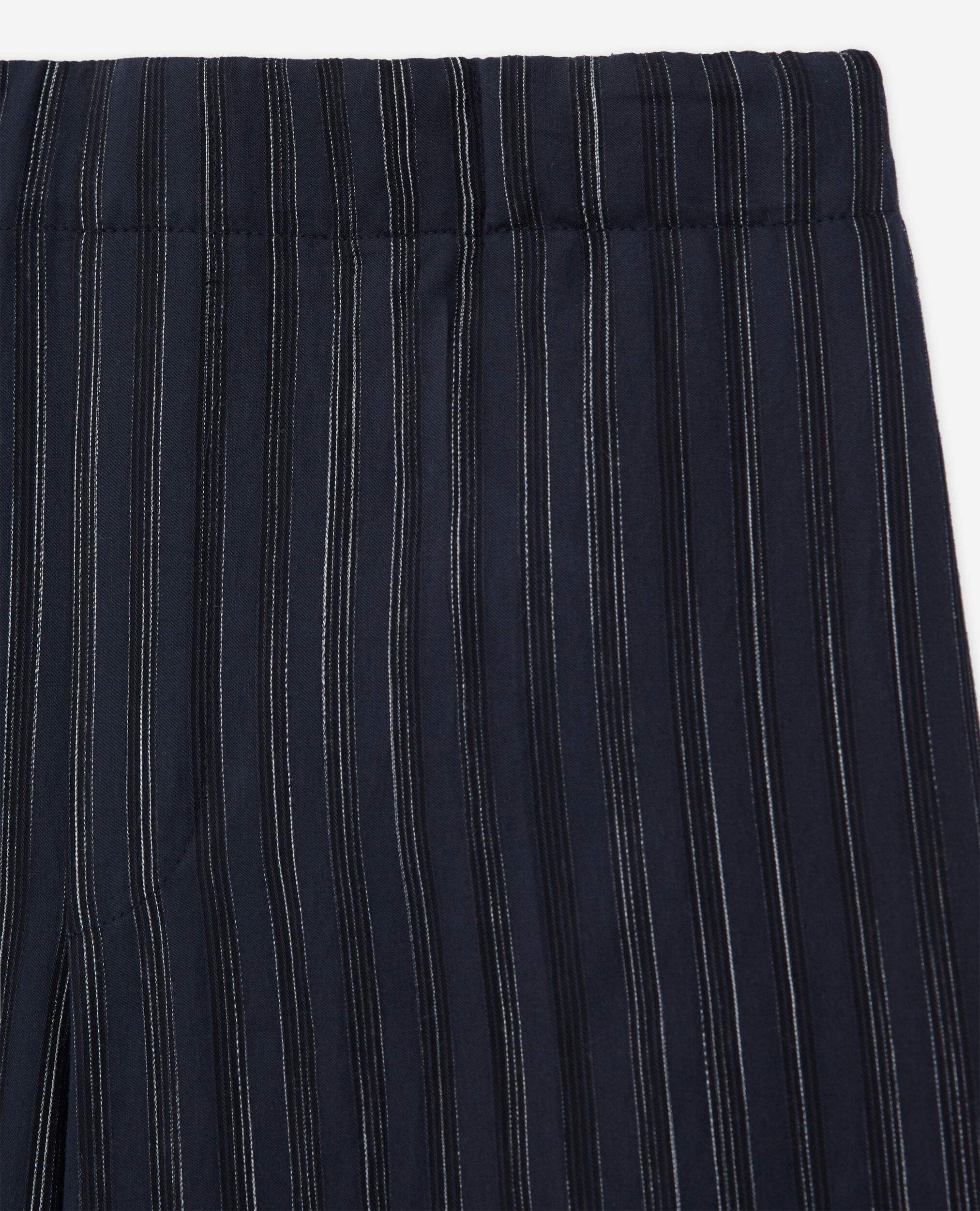 Navy blue striped pants, DARK NAVY-ECRU, hi-res image number null