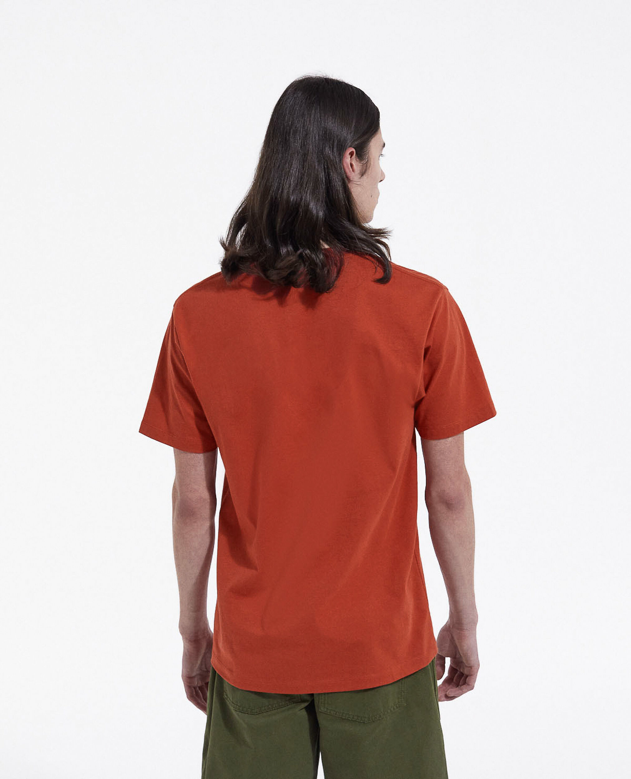 Red T-shirt with small The Kooples logo, RED, hi-res image number null