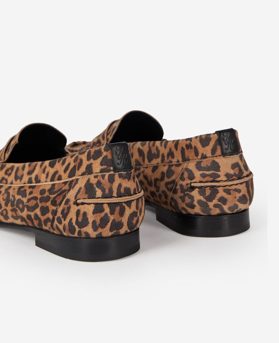 The Kooples DAMEN LEOPARD loafer aus leder mit leopardenmuster