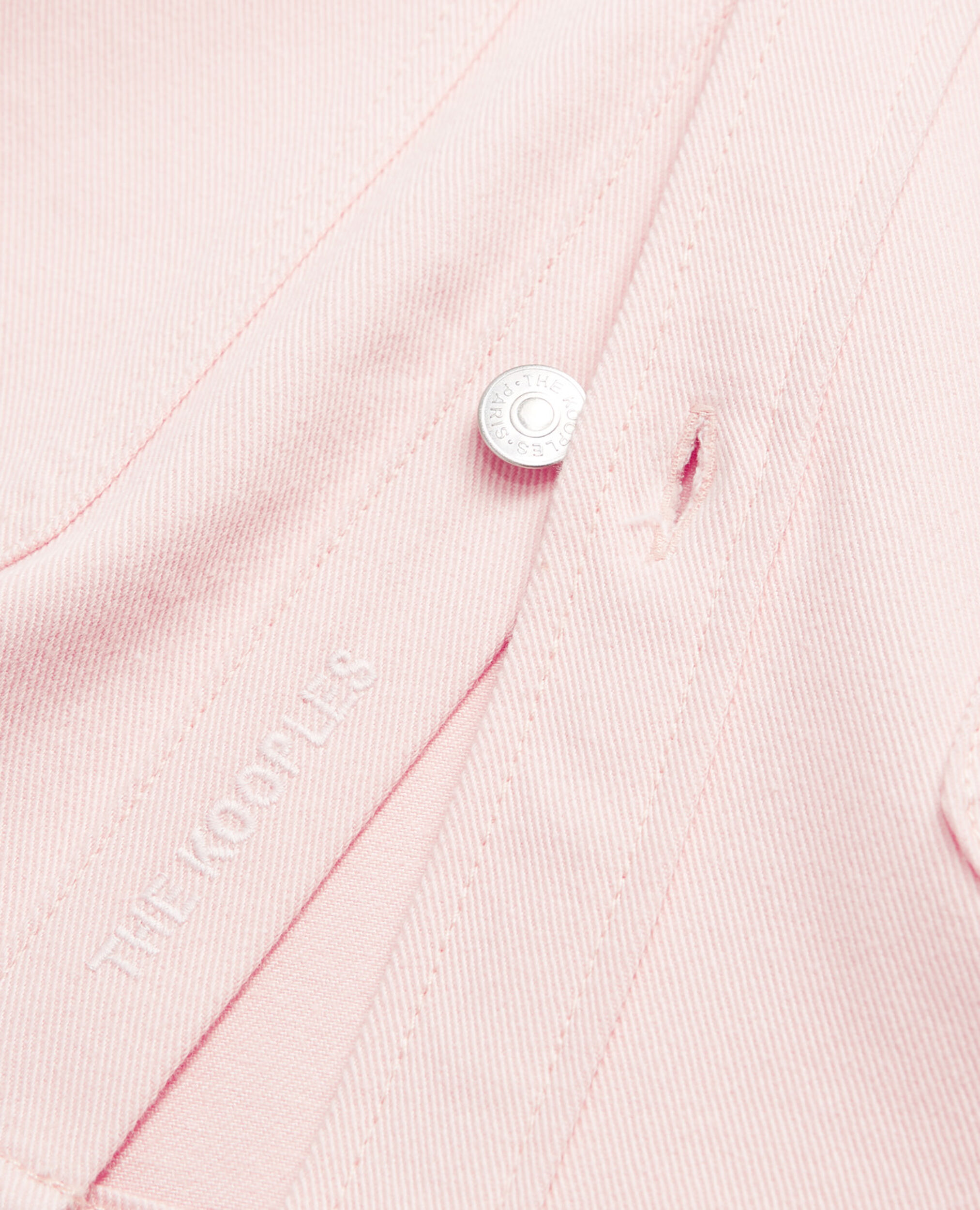 Camisa algodón rosa claro bolsillos parche, LIGHT PINK, hi-res image number null
