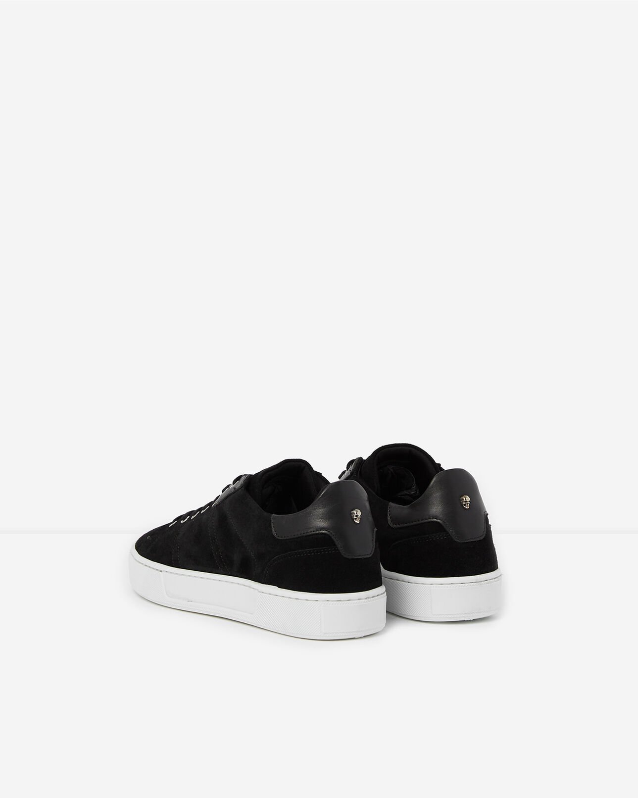 The Kooples HOMME BLACK baskets basses cuir noir