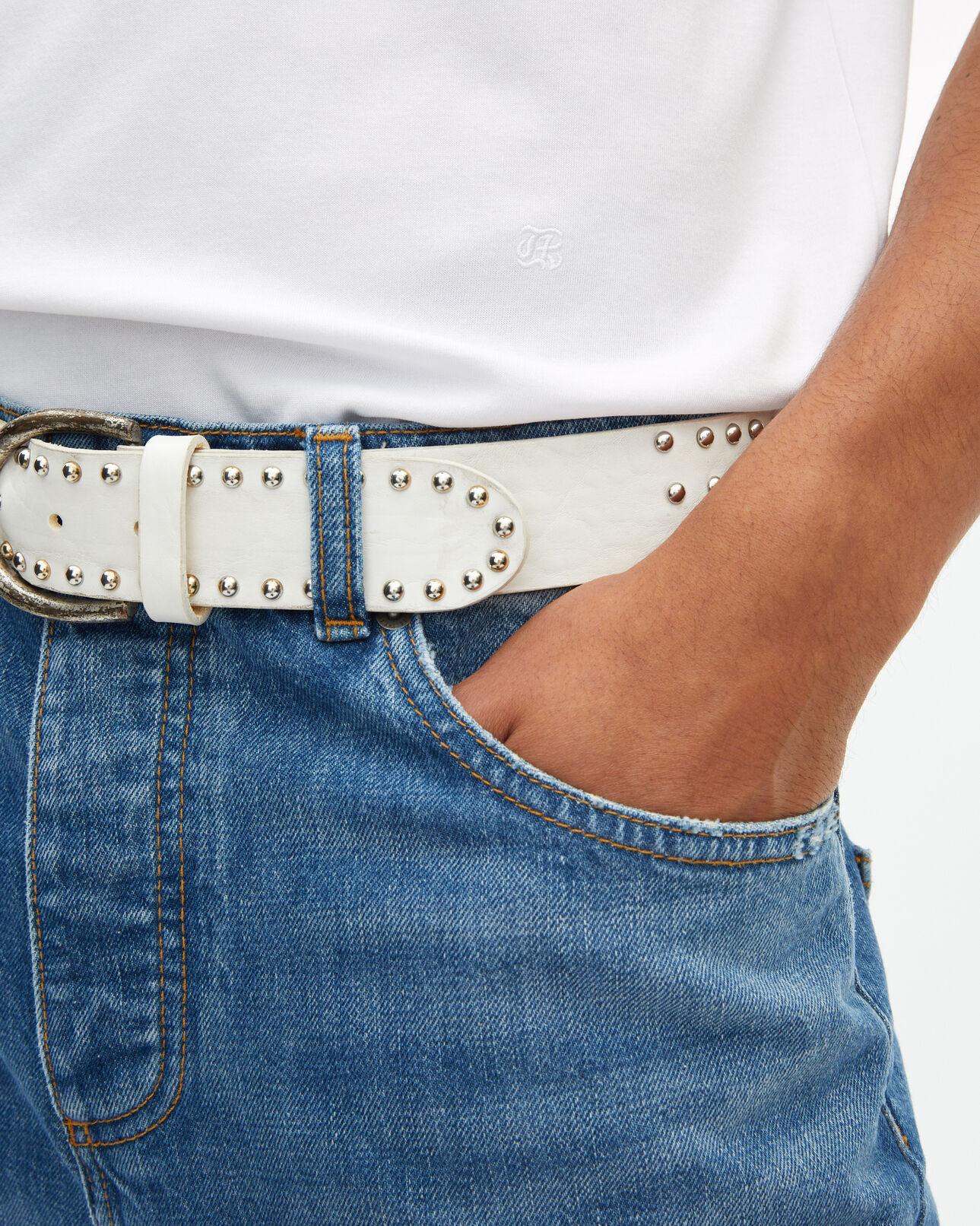 The Kooples H WHITE plain white t-shirt