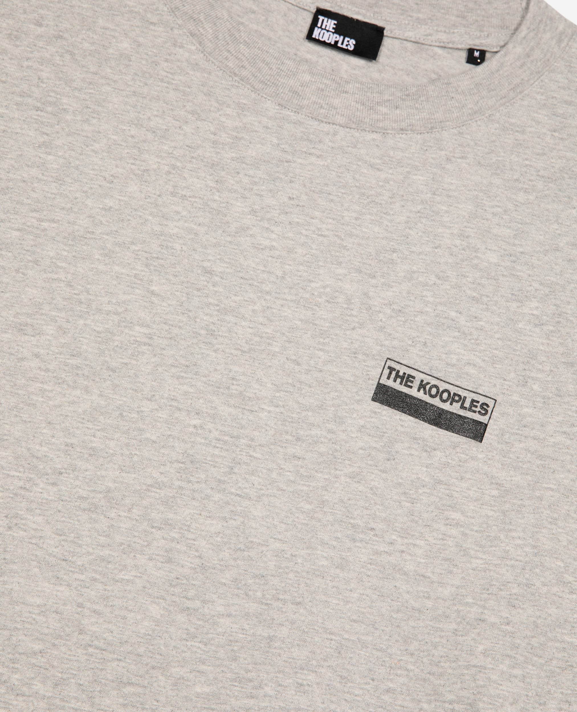 Gray screen print T-shirt, LIGHT GREY MELANGE, hi-res image number null