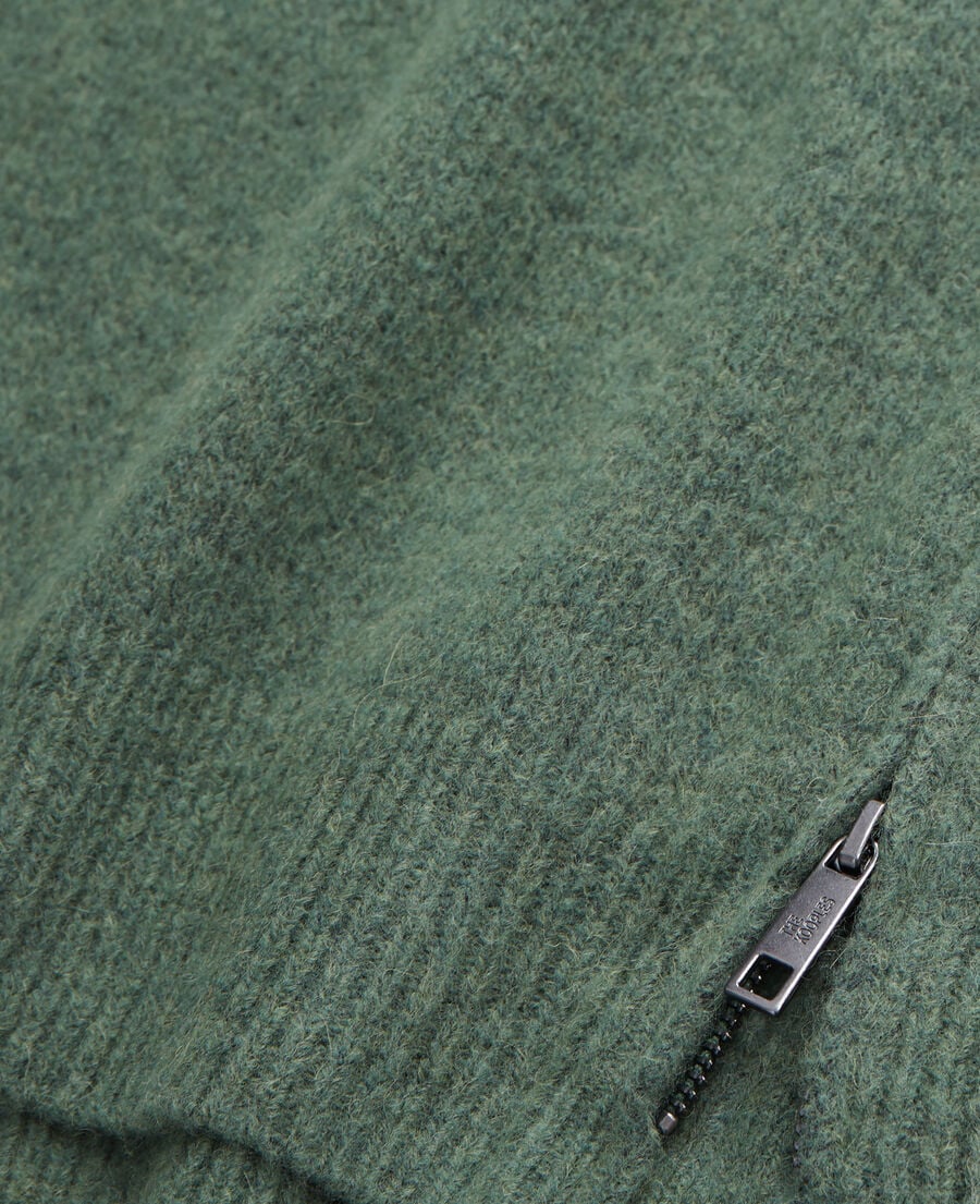 The Kooples MEN FOREST green wool and alpaca blend sweater