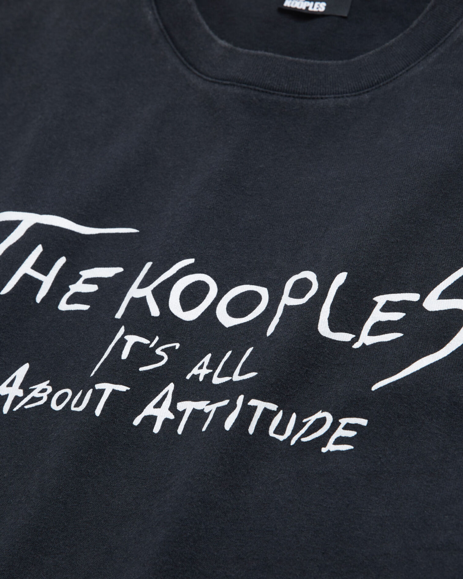 T-shirt logo The Kooples noir, BLACK WASHED, hi-res image number null