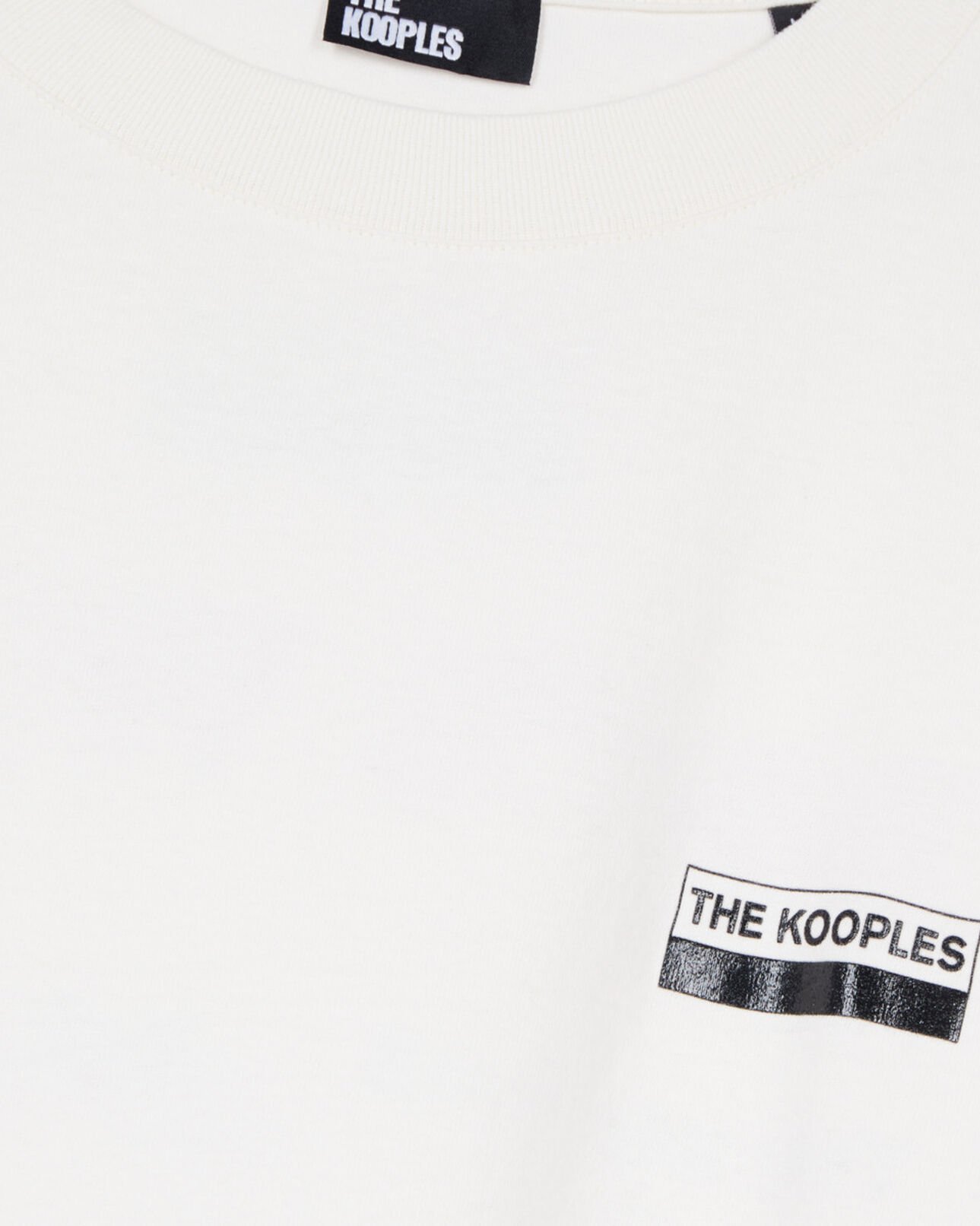 The Kooples HOMME ECRU t-shirt oversize avec sérigraphie écru