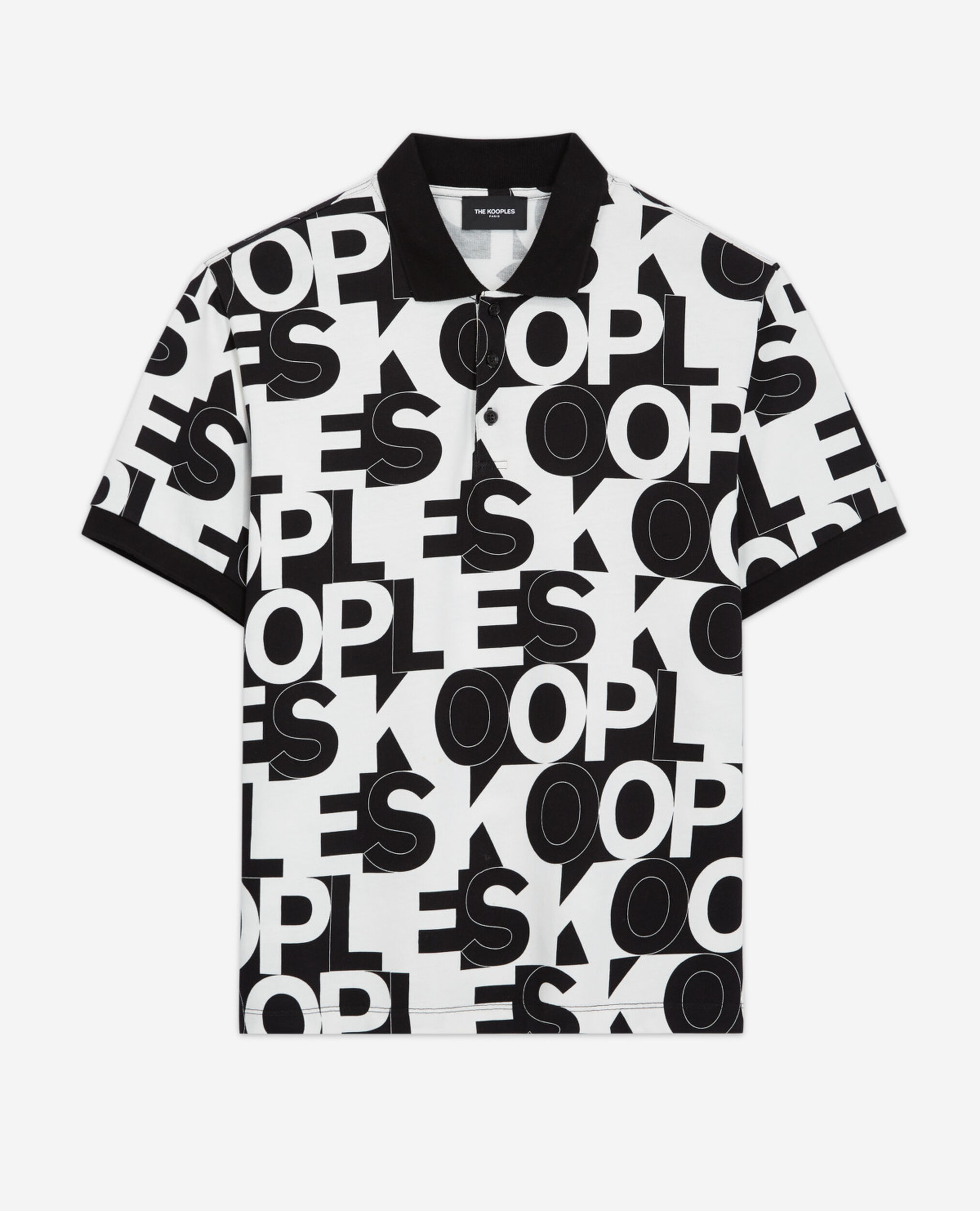 Polo logo The Kooples, BLACK / WHITE, hi-res image number null