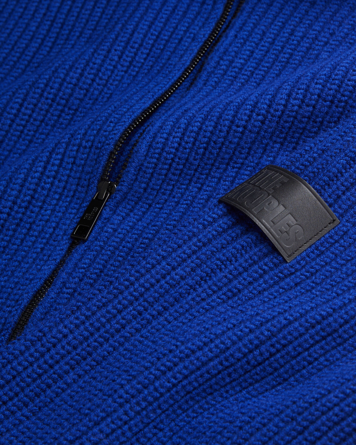 Blue cardigan with zipper, ELECTRIC BLUE, hi-res image number null