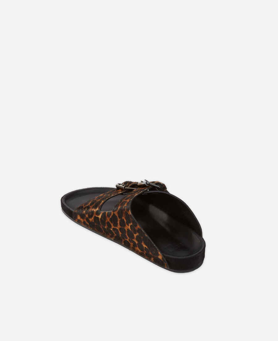 The Kooples MUJER LEOPARD sandalias piel leopardo