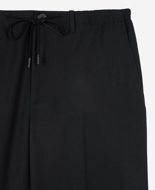 The Kooples MEN BLACK black wool straight pants