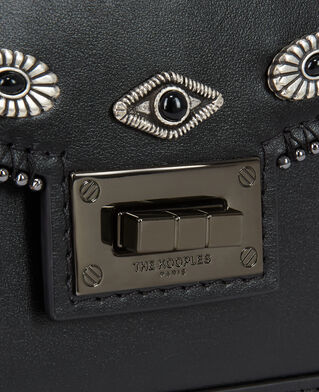 The Kooples FEMME BLACK sac emily small en cuir noir