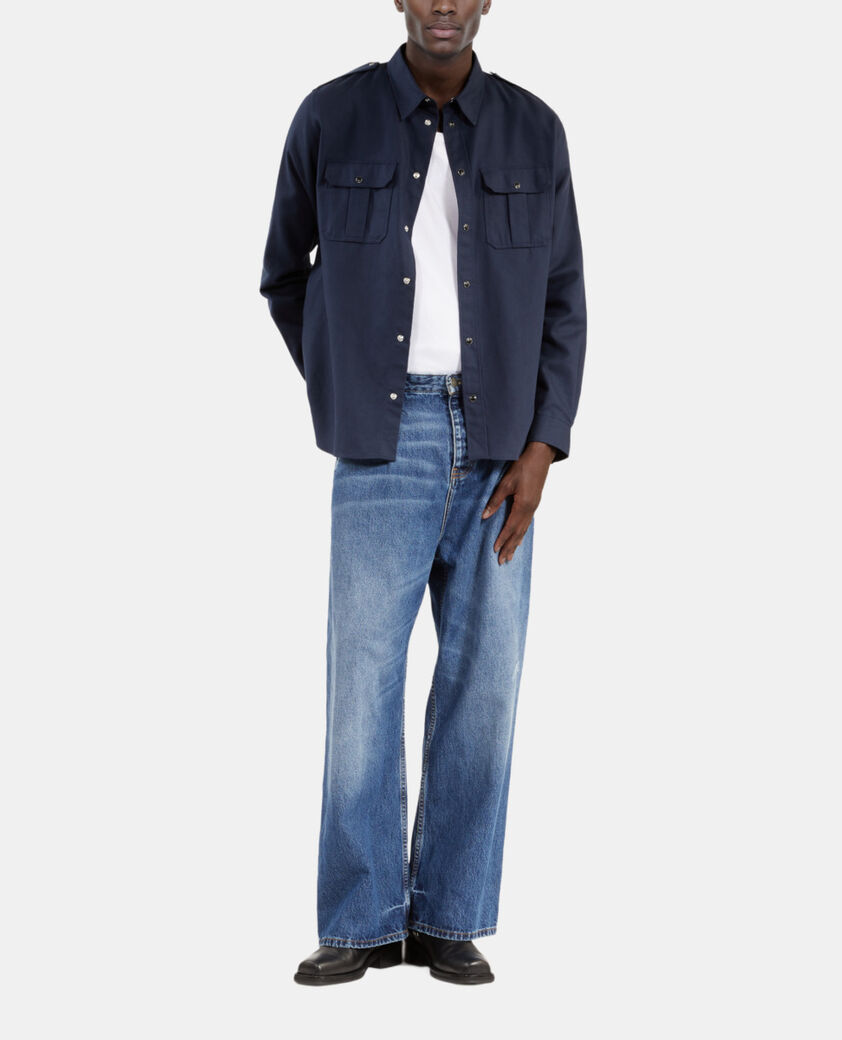 The Kooples HOMME NAVY chemise bleu marine