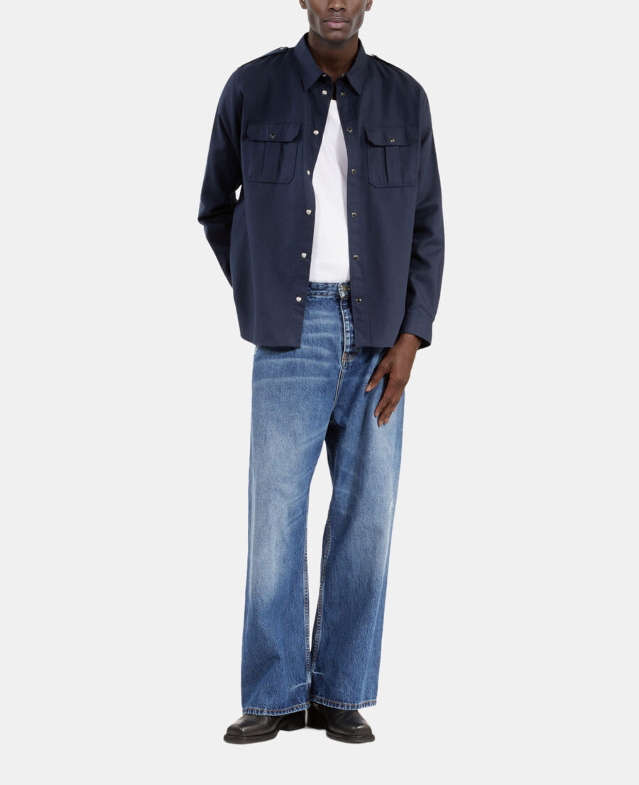 The Kooples HOMME NAVY chemise bleu marine