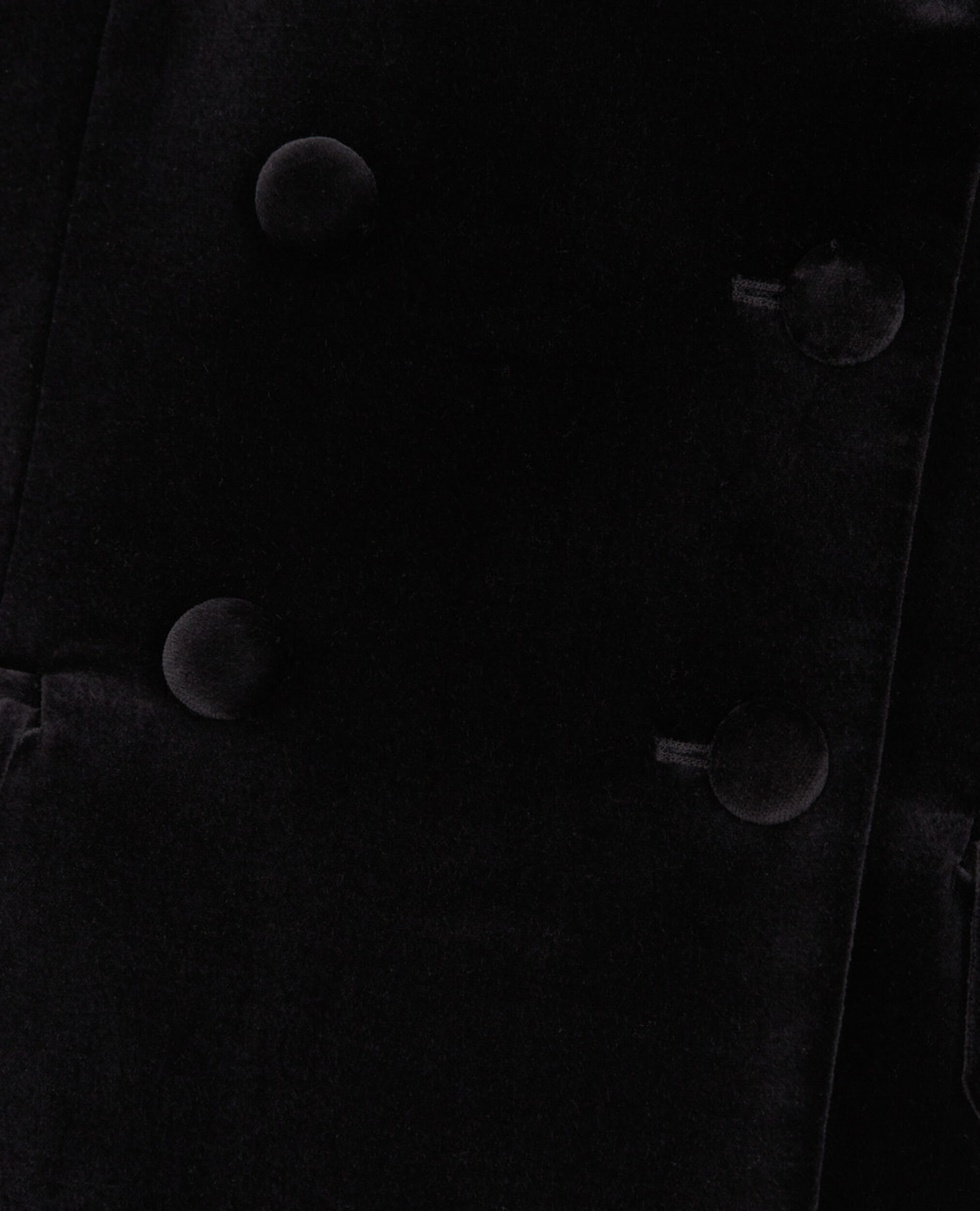 Schwarze Anzujacke aus Velours, BLACK, hi-res image number null