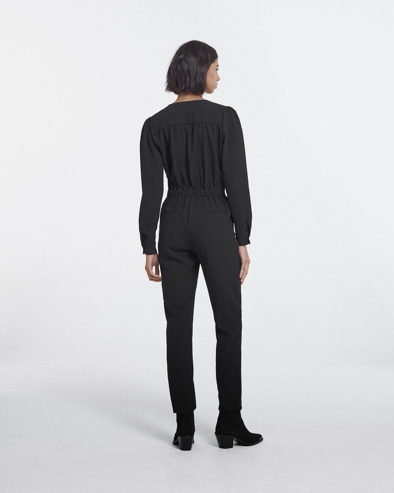 The Kooples DAMEN BLACK schwarzer overall