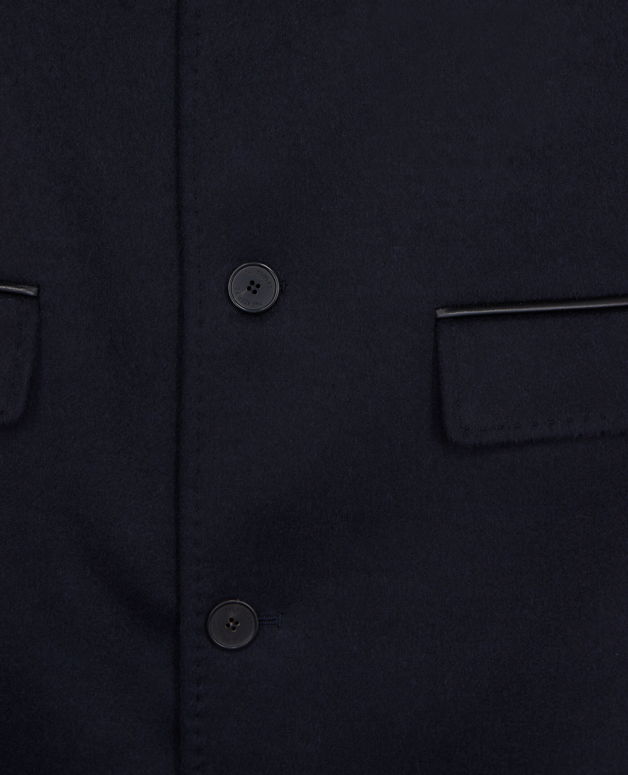 Long navy blue cashmere coat, DARK NAVY, hi-res image number null