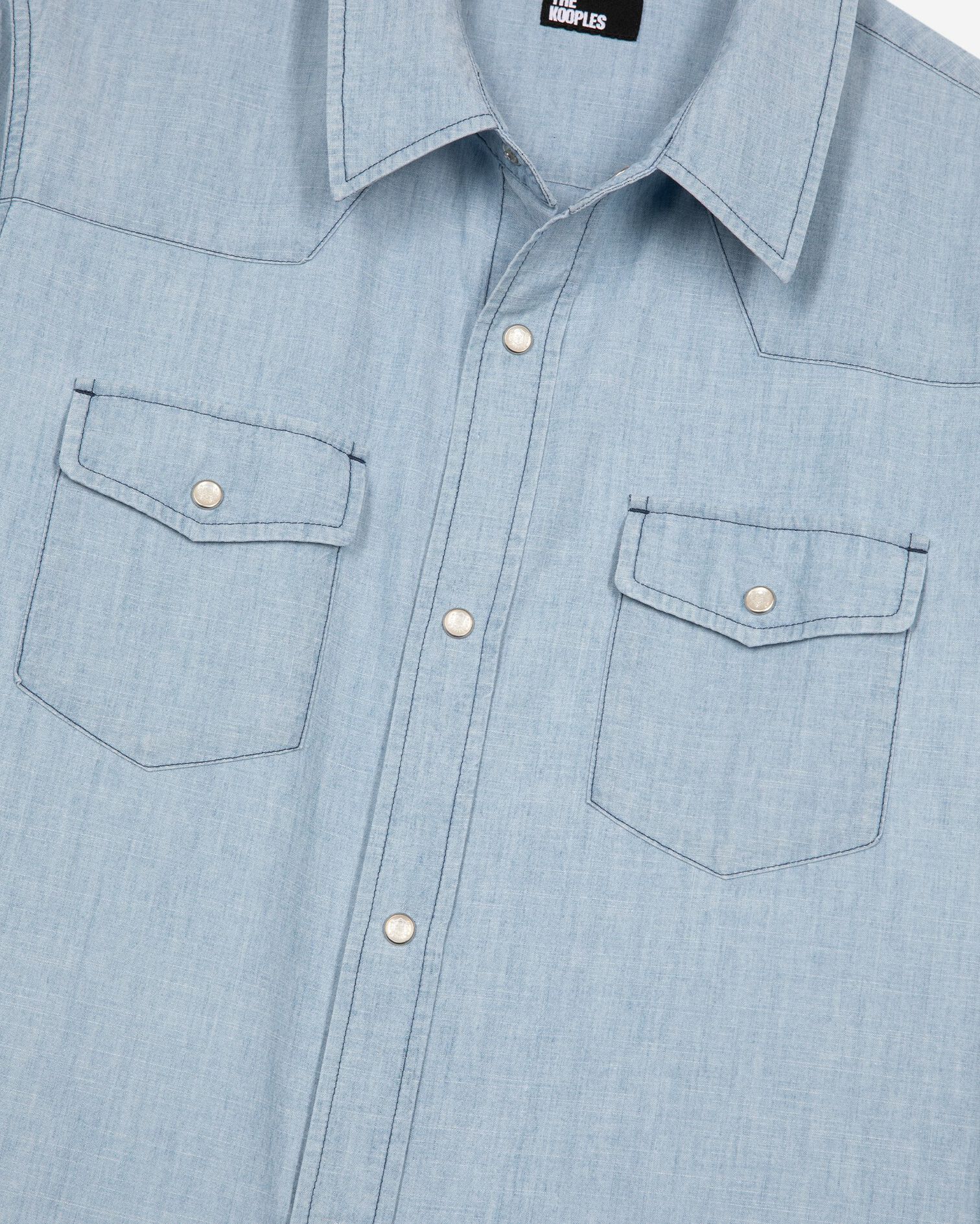 Light blue denim shirt, BABY BLUE, hi-res image number null