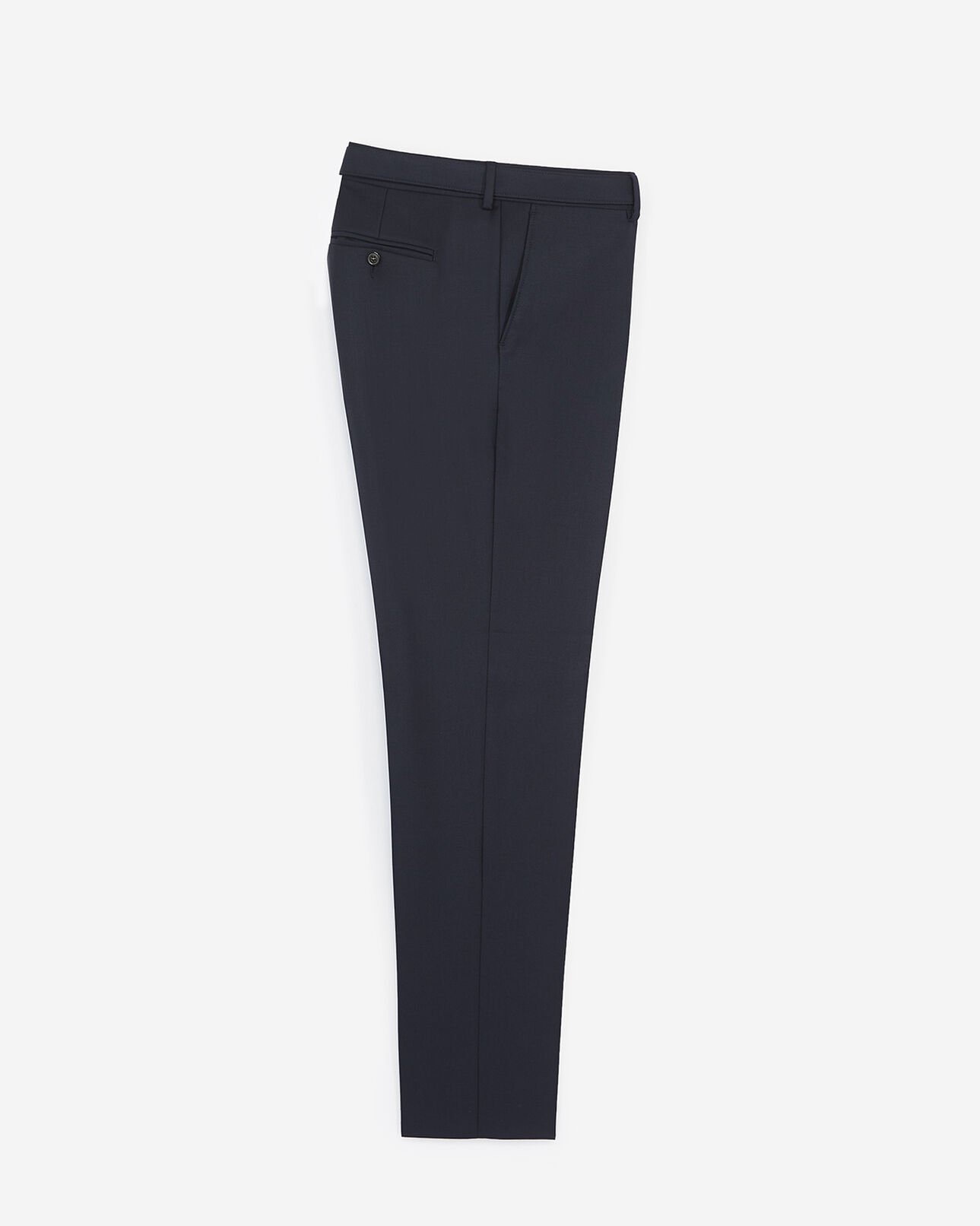 The Kooples MEN DARK NAVY navy blue wool fitted suit trousers