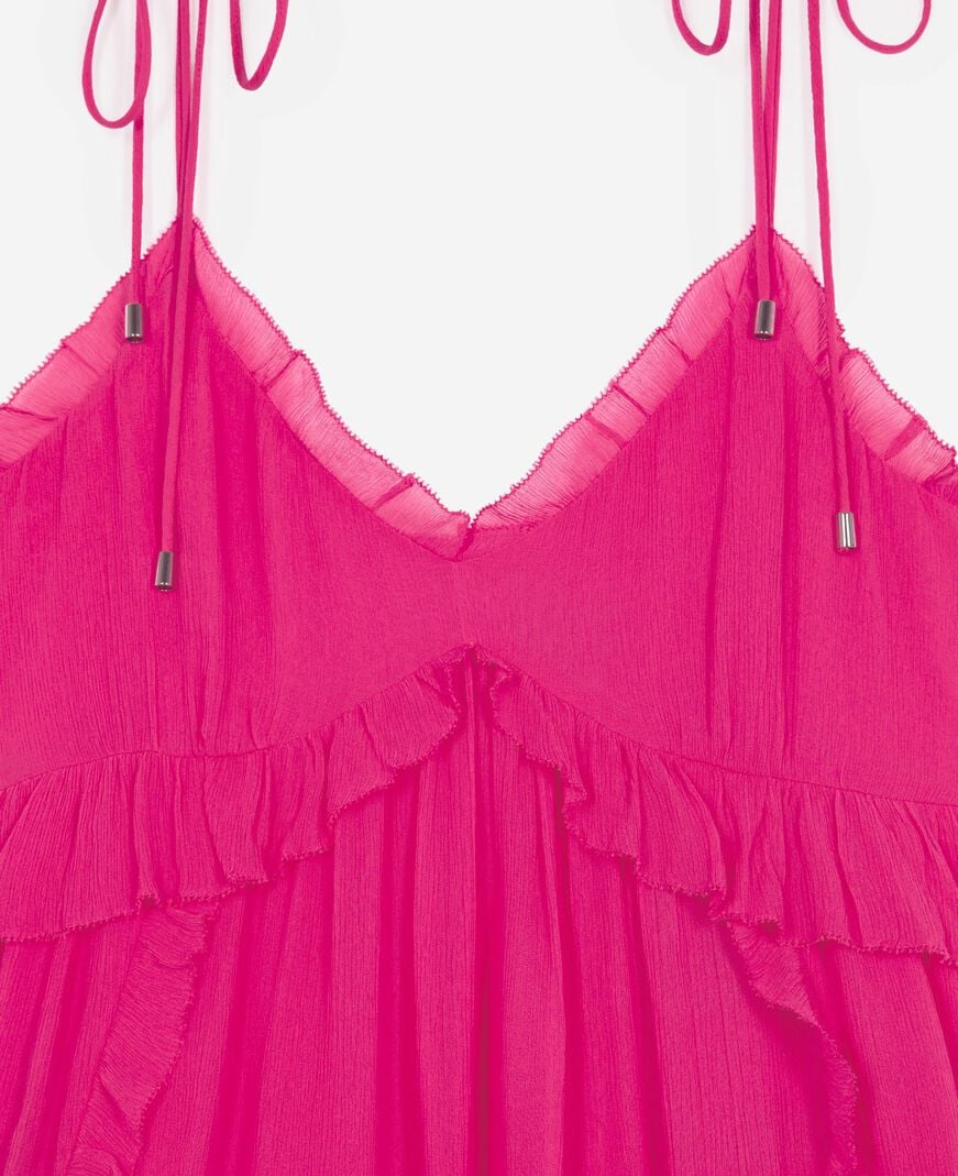 The Kooples FEMME FUSHIA robe courte fuchsia