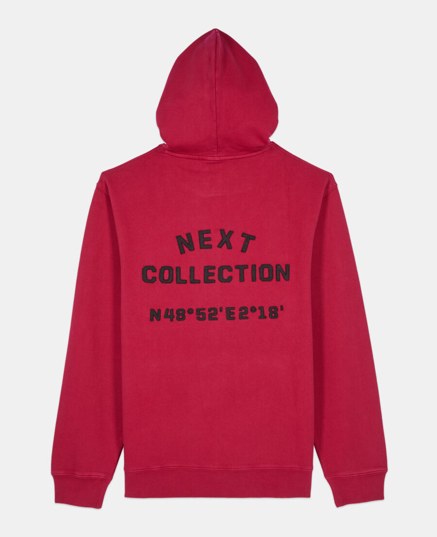The Kooples HERREN BLOOD rotes kapuzensweatshirt mit logo
