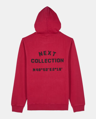 The Kooples HERREN BLOOD rotes kapuzensweatshirt mit logo