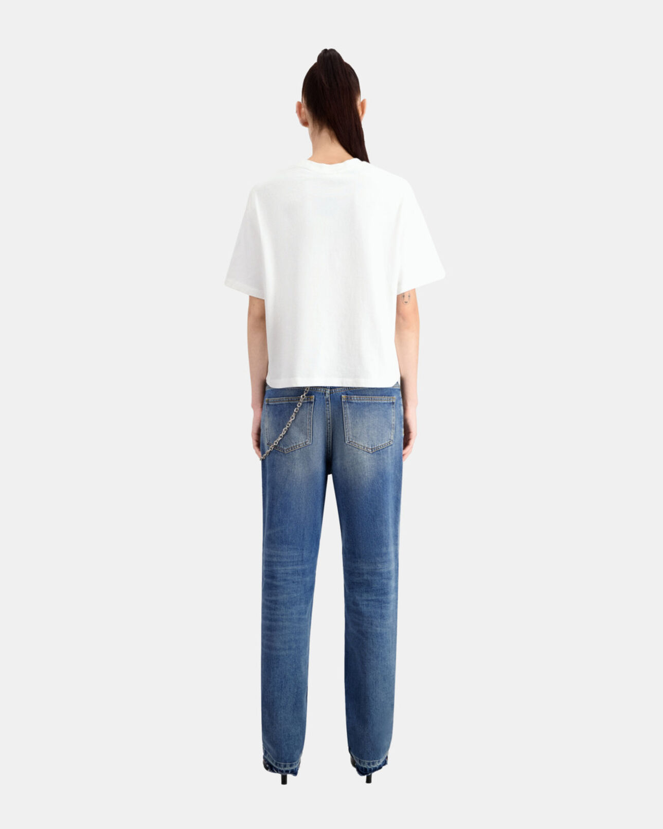 The Kooples WOMEN WHITE white t-shirt with logo