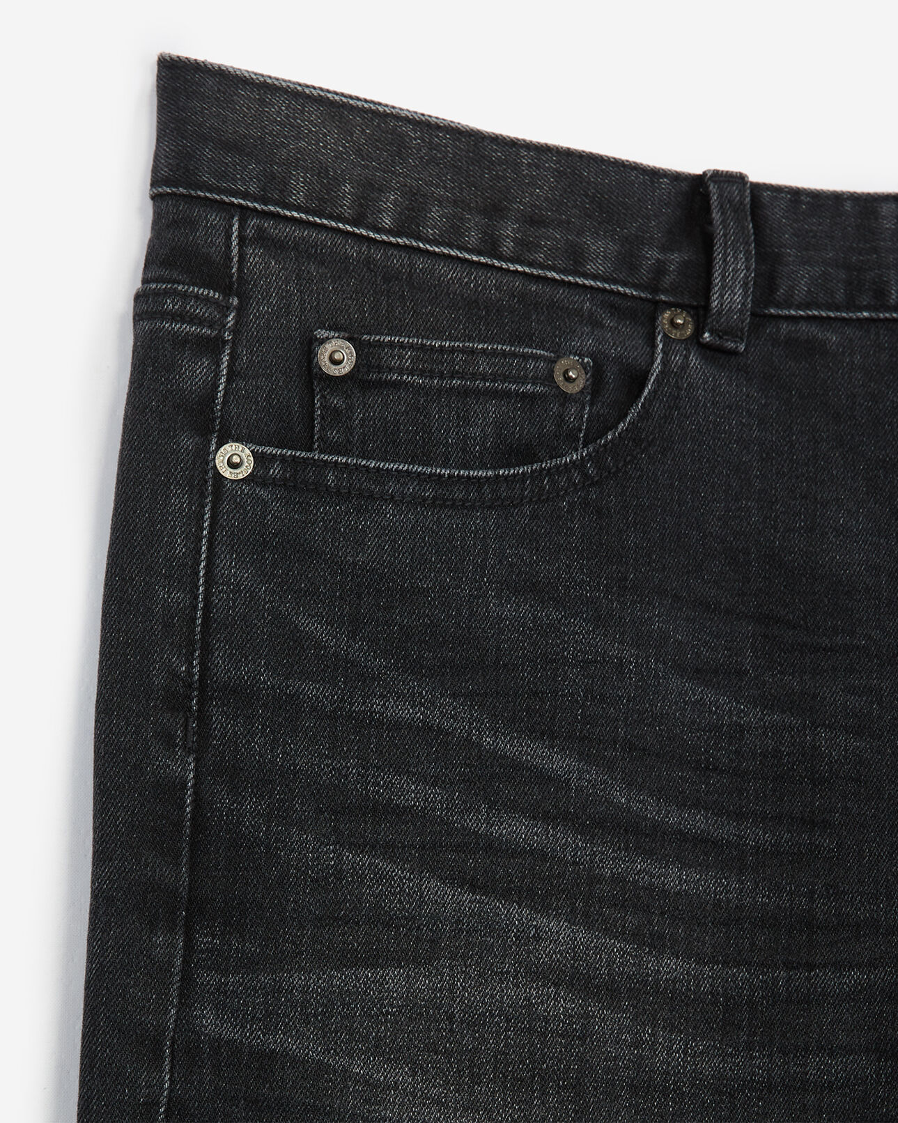 The Kooples MEN BLACK WASHED slim-fit faded black jeans