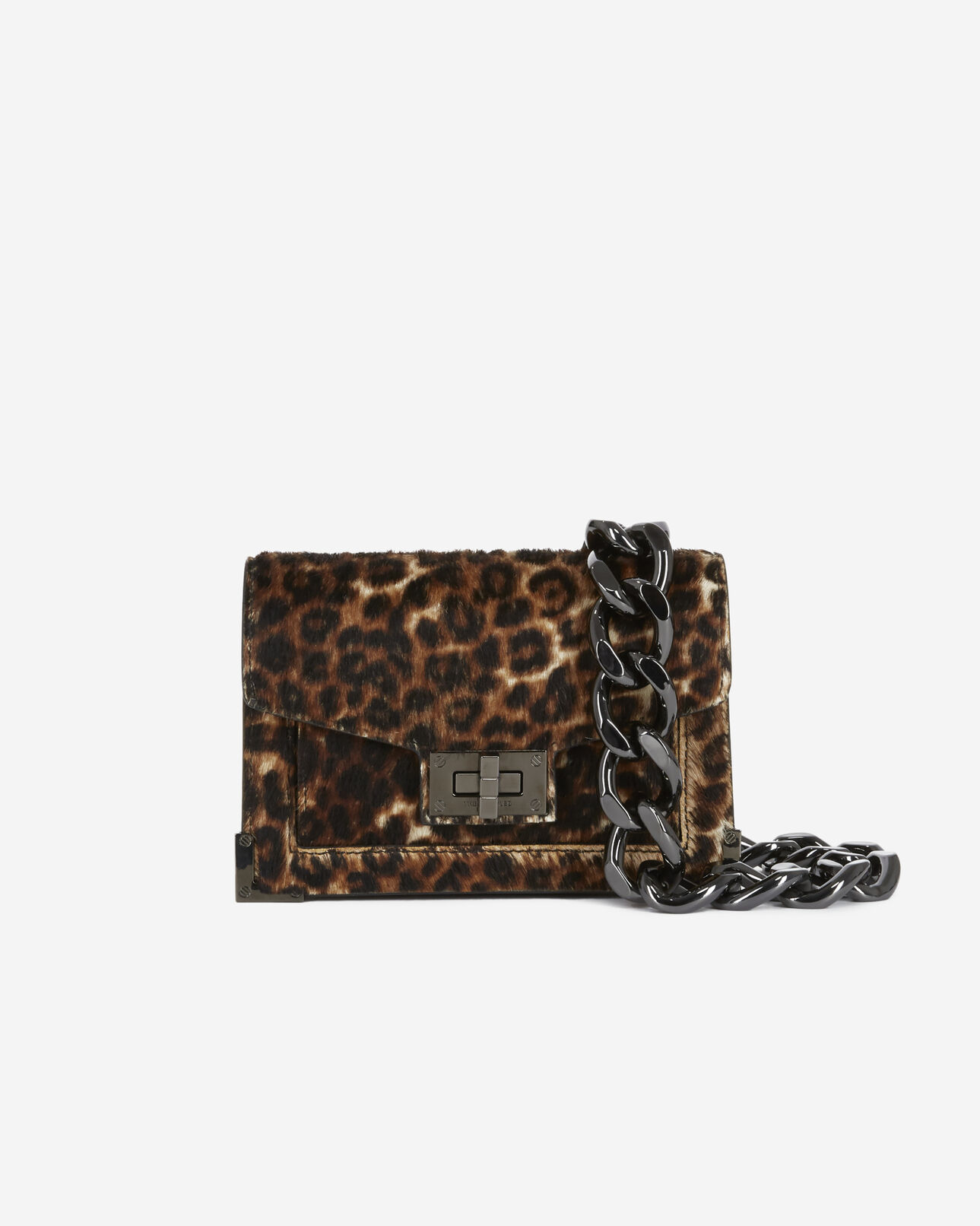 The Kooples WOMEN LEOPARD emily belt in leopard print leather