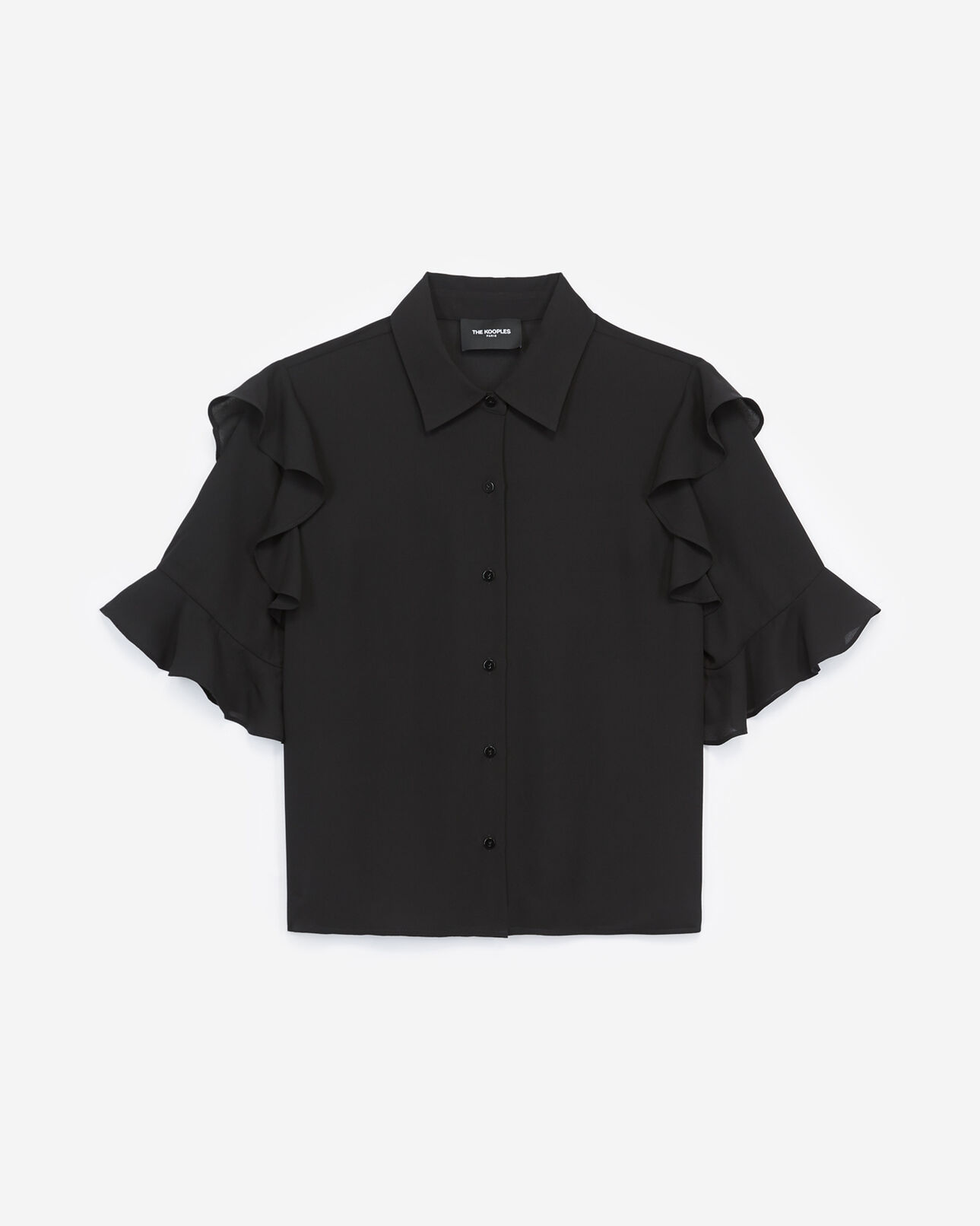 The Kooples FEMME BLACK chemise femme noire à boutons