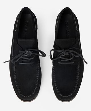 The Kooples H BLACK black suede loafers