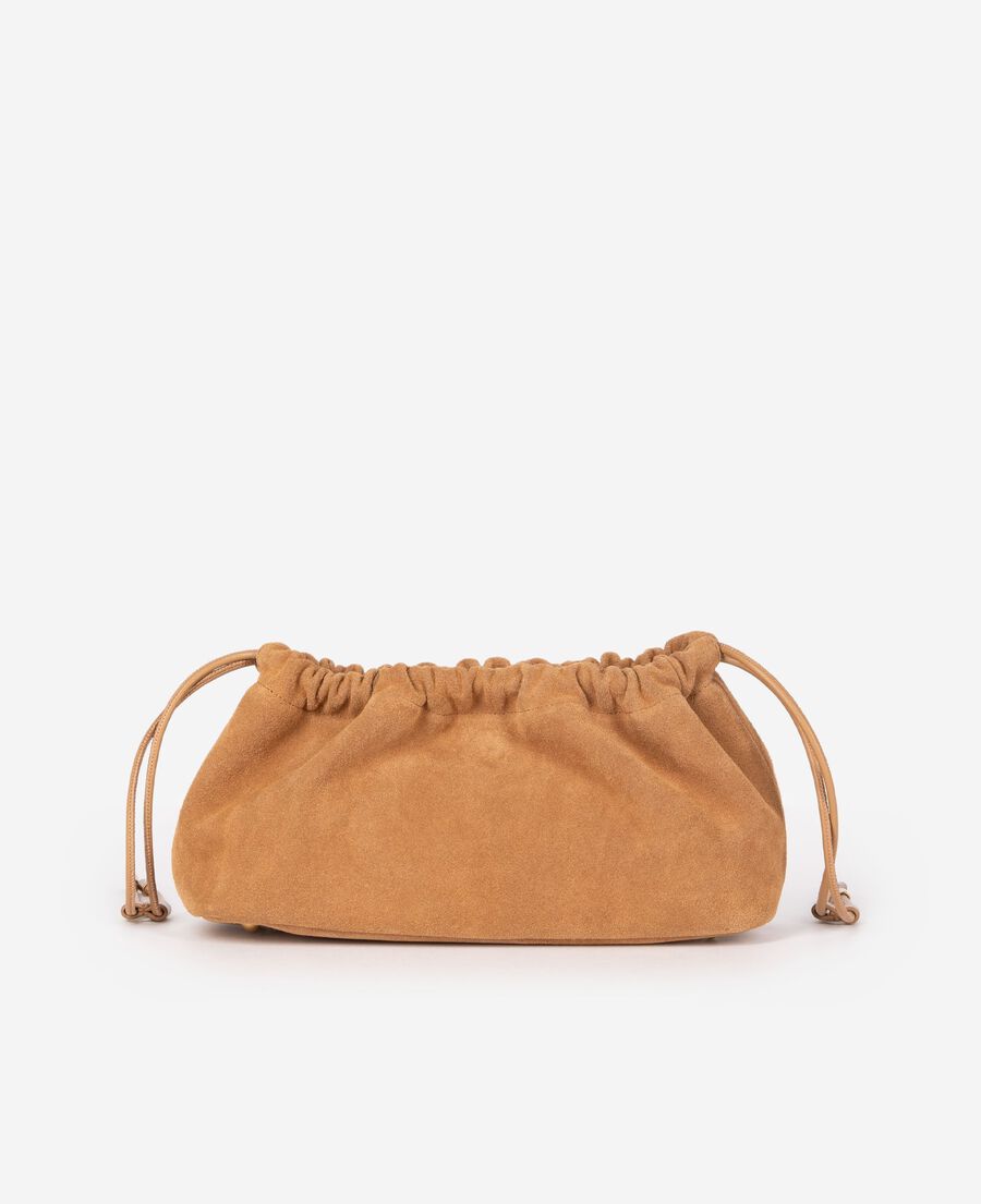 The Kooples FEMME CAMEL sac taylor en su&egrave;de camel