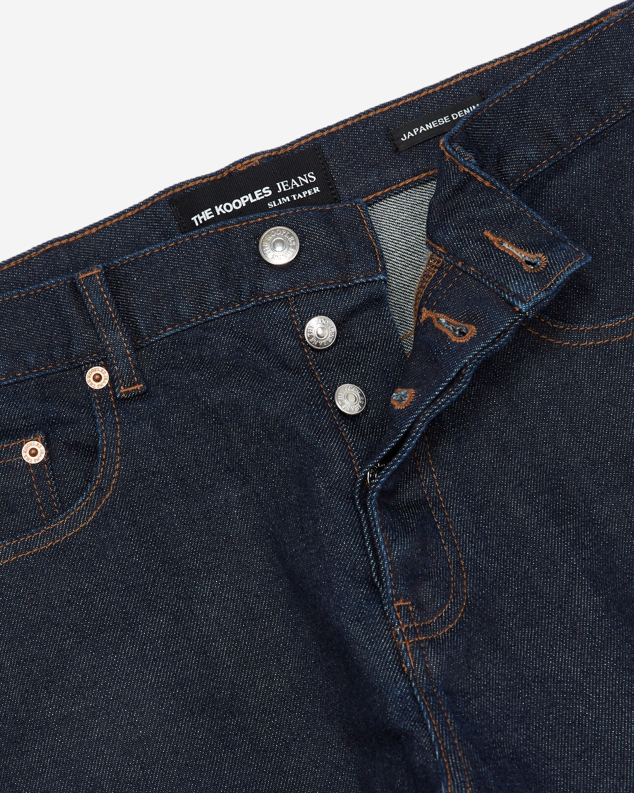 The Kooples MEN BLUE BRUT slim-fit dark blue jeans