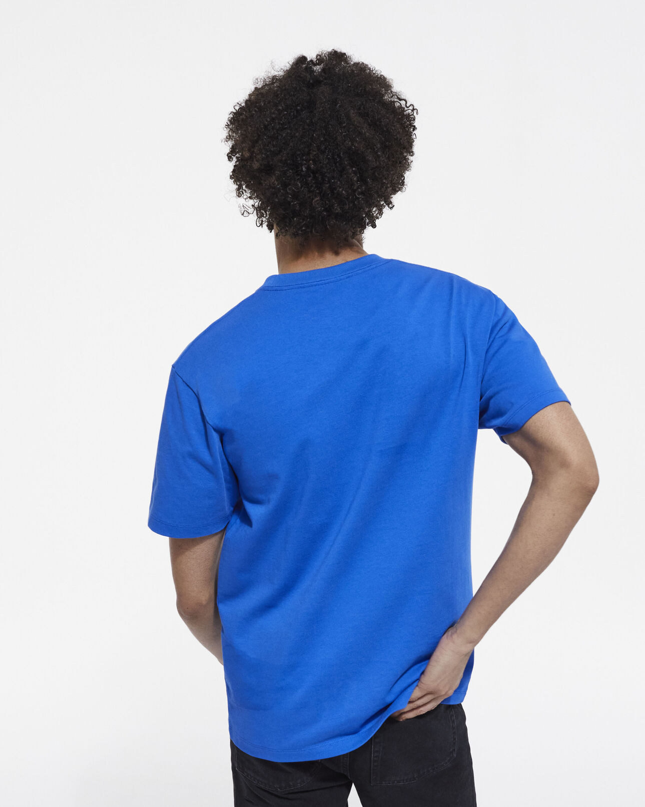 The Kooples MEN INK BLUE blue screen print t-shirt