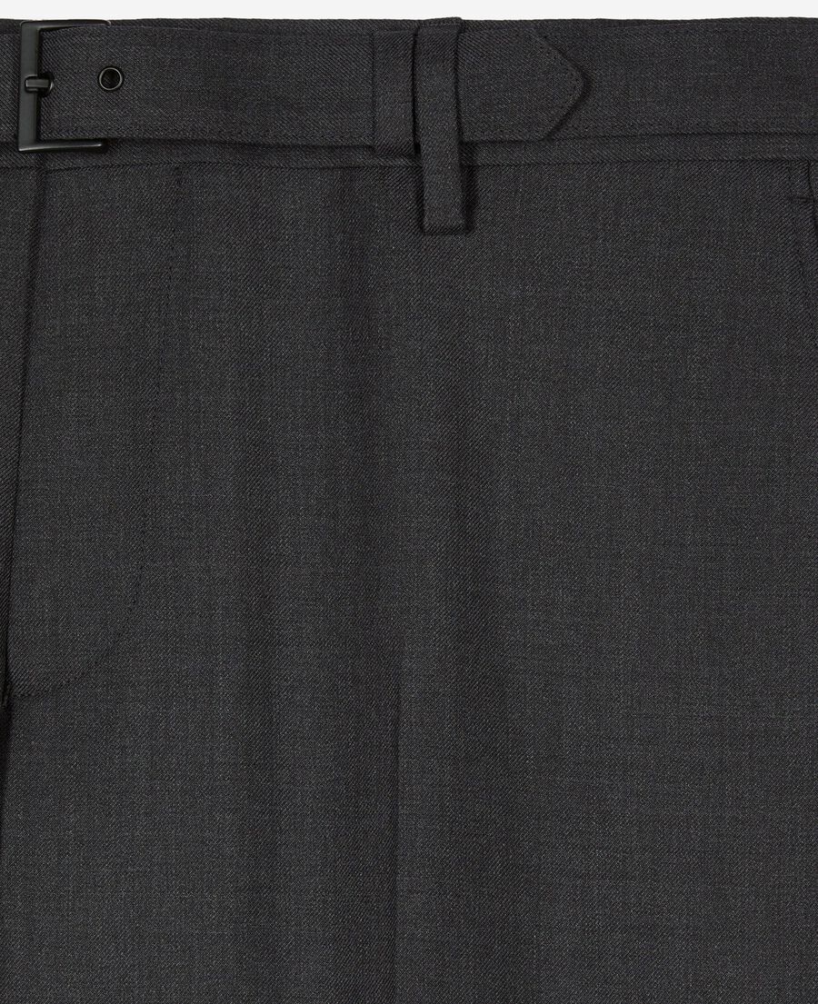 The Kooples HOMBRE DARK GREY pantal&oacute;n de traje ajustado gris de lana